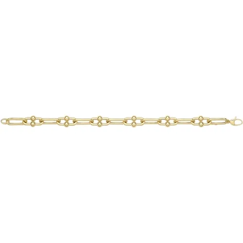 9ct Yellow Gold Hollow Bracelet 7.90g